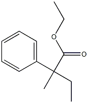 2-methyl-2-phenyl-butyric acid ethyl ester结构式