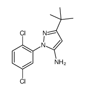 5-叔丁基-2-(2,5-二氯苯基)-2H-吡唑-3-基胺结构式