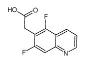 2-(5,7-difluoroquinolin-6-yl)acetic acid Structure