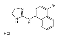 1-NAPHTHYLAMINE, 4-BROMO-N-(2-IMIDAZOLIN-2-YL)-, HYDROCHLORIDE结构式