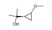 trans-2-(1-hydroxy-1-methylethyl)-1-methoxycyclopropane Structure