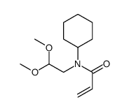 N-CYCLOHEXYL-N-(2,2-DIMETHOXYETHYL)ACRYLAMIDE结构式