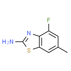 2-BENZOTHIAZOLAMINE, 4-FLUORO-6-METHYL- Structure