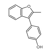 4-(2-methyl-benzofuran-3-yl)-phenol结构式