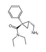 trans-2-aminomethyl-1-phenyl-N,N-diethylcyclopropanecarboxamide Structure