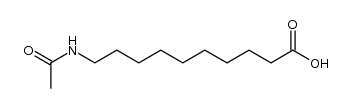 10-acetylamino-decanoic acid结构式