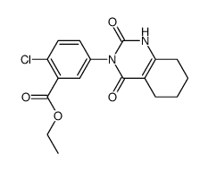 ethyl 2-chloro-5-[1,4,5,6,7,8-hexahydro-2,4-dioxo-3(2H)-quinazolinyl]-benzoate Structure