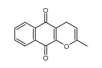 4H-2-methylnaphtho[2,3-b]pyran-5,10-dione结构式