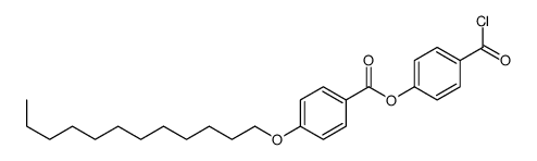 (4-carbonochloridoylphenyl) 4-dodecoxybenzoate Structure