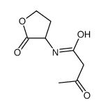 3-oxo-N-(2-oxooxolan-3-yl)butanamide结构式