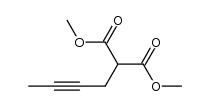 2-but-2-ynyl-malonic acid dimethyl ester结构式