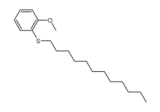 dodecyl 2-methoxyphenyl sulfide结构式