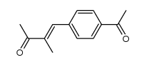 4-(4-acetyl-phenyl)-3-methyl-but-3-en-2-one Structure