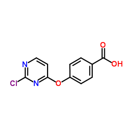 4-[(2-Chloro-4-pyrimidinyl)oxy]benzoic acid结构式