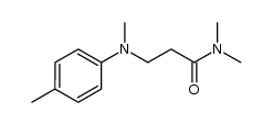 3-[N-methyl-N-(4-methylphenyl)amino]-N,N-dimethylpropanamide结构式