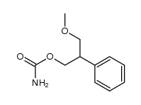 2-phenyl-3-methoxy-propanol carbamate Structure