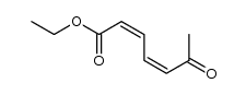 ethyl 6-oxo-2(Z),4(Z)-heptadienoate Structure