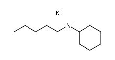 potassium cyclohexyl(pentyl)amide Structure