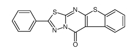 2-Phenyl-10H-(1)benzothieno(2,3-d)-1,3,4-thiadiazolo(3,2-a)pyrimidin-10-one Structure