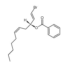 (3R,5Z)-3-(Benzoyloxy)-1-bromoundeca-1,5-diene结构式