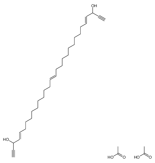 acetic acid,triaconta-4,15,26-trien-1,29-diyne-3,28-diol结构式