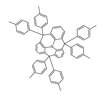 4,4,8,8,-12,12-Hexa-p-甲苯基-4H -8H -12H -12C-氮杂二苯并[cd,mn] py结构式