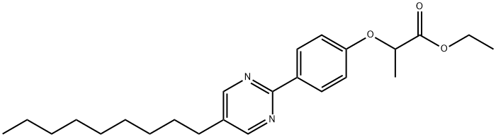Propanoic acid, 2-[4-(5-nonyl-2-pyrimidinyl)phenoxy]-, ethyl ester picture