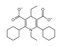 2,6-dicyclohexyl-1,4-diethyl-4H-pyridine-3,5-dicarboxylate结构式