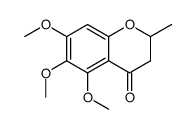 5,6,7-trimethoxy-2-methyl-2,3-dihydrochromen-4-one结构式