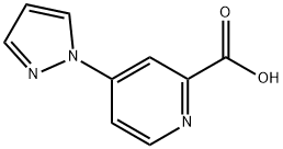 4-(1H-吡唑-1-基)吡啶-2-羧酸结构式