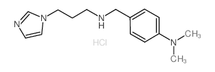 {4-[(3-Imidazol-1-yl-propylamino)-methyl]-phenyl}-dimethyl-amine hydrochloride Structure