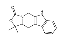 1H,3H-Oxazolo[3,4:1,6]pyrido[3,4-b]indol-3-one,5,6,11,11a-tetrahydro-1,1-dimethyl-结构式