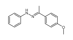 4-methoxyacetophenone phenylhydrazone Structure