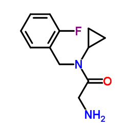 N-Cyclopropyl-N-(2-fluorobenzyl)glycinamide结构式