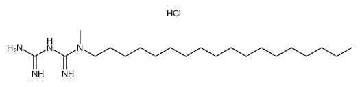 N-methyl-N-octadecylbiguanide hydrochloride结构式