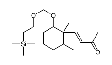(3E)-4-(1,2-Dimethyl-6-([2-(trimethylsilyl)ethoxy]methoxy)cyclohexyl)- 3-buten-2-one结构式