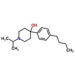 4-(4-Butylphenyl)-1-isopropyl-4-piperidinol结构式