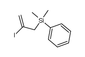 2-iodo-3-dimethyl(phenyl)silylpropene结构式