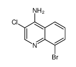 4-Amino-8-bromo-3-chloroquinoline Structure