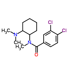3,4-二氯-N-[2-(二甲基氨基)环己基]-N-甲基苯甲酰胺结构式
