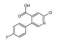 2-chloro-5-(4-fluorophenyl)pyridine-4-carboxylic acid结构式