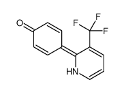 4-[3-(trifluoromethyl)-1H-pyridin-2-ylidene]cyclohexa-2,5-dien-1-one结构式