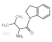 2-Amino-1-(2,3-dihydro-1H-indol-1-yl)-3-methyl-1-butanone hydrochloride Structure