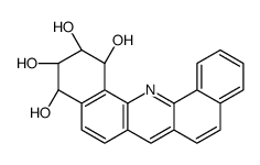 Dibenz(c,h)acridine-1,2,3,4-tetrol,1,2,3,4-tetrahydro-,(1alpha,2beta,3beta,4alpha) Structure