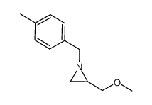 2-(methoxymethyl)-1-(4-methylbenzyl)aziridine结构式