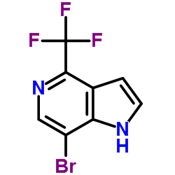 1H-Pyrrolo[3,2-c]pyridine, 7-bromo-4-(trifluoromethyl)-结构式