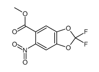 Methyl 2,2-difluoro-6-nitro-1,3-benzodioxole-5-carboxylate Structure