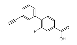 3'-Cyano-2-fluoro-[1,1'-biphenyl]-4-carboxylic acid Structure