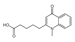 5-(1-methyl-4-oxoquinolin-2-yl)pentanoic acid Structure