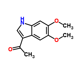 1-(5,6-Dimethoxy-1H-indol-3-yl)ethanone结构式